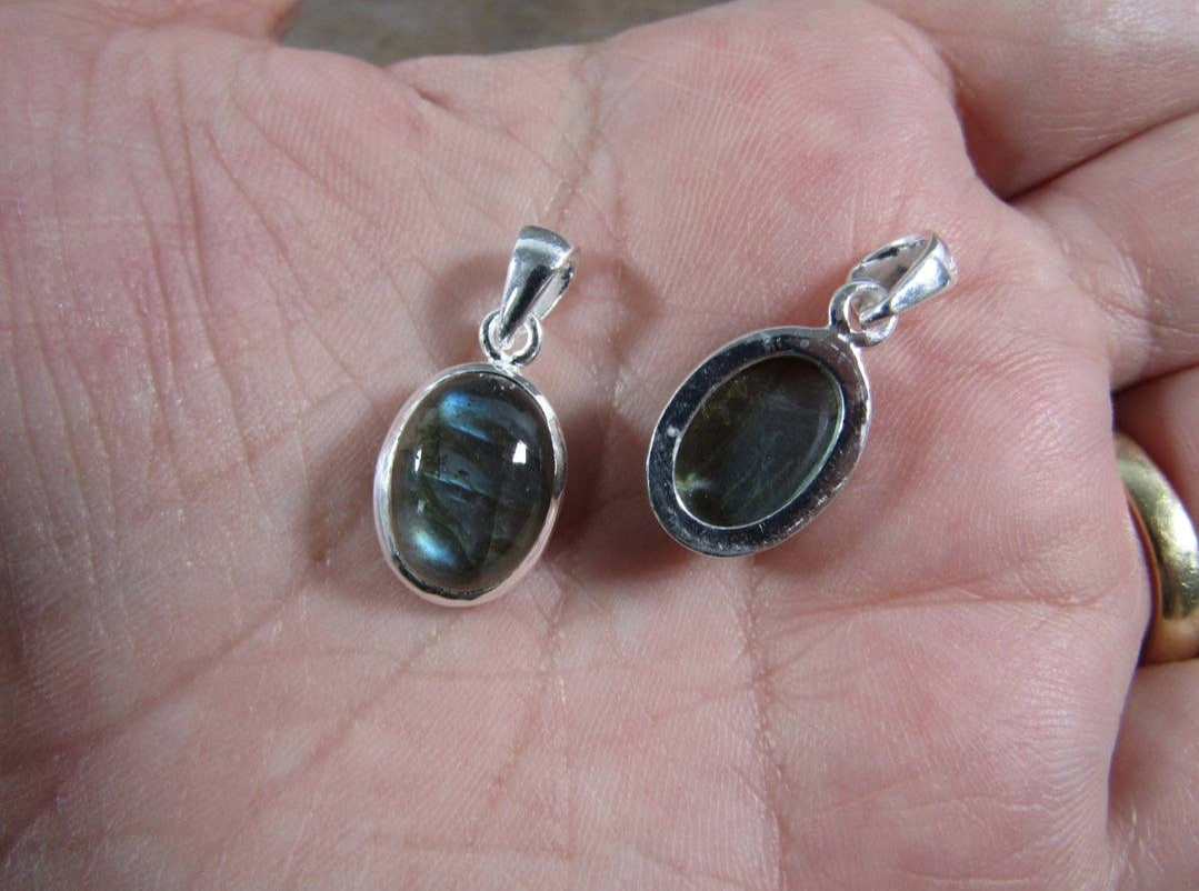 Sterling Silver Gemstone Pendants - Various
