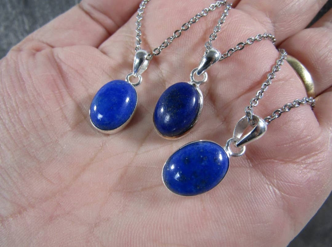Sterling Silver Gemstone Pendants - Various