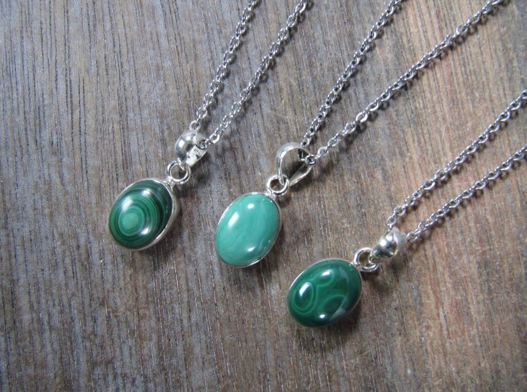 Sterling Silver Gemstone Pendants - Various