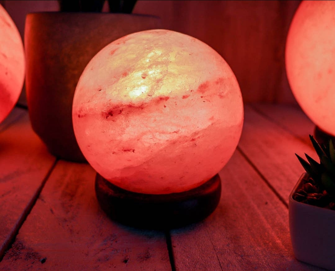 Moon / Globe Shape Himalayan Salt Lamp 5"
