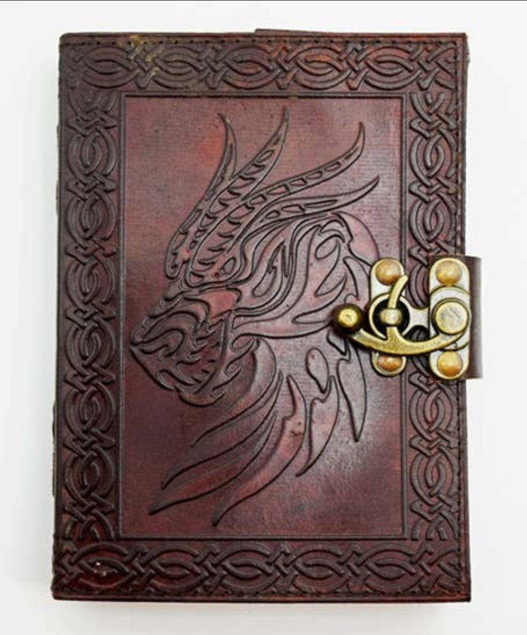 Celtic Dragon Leather Journal