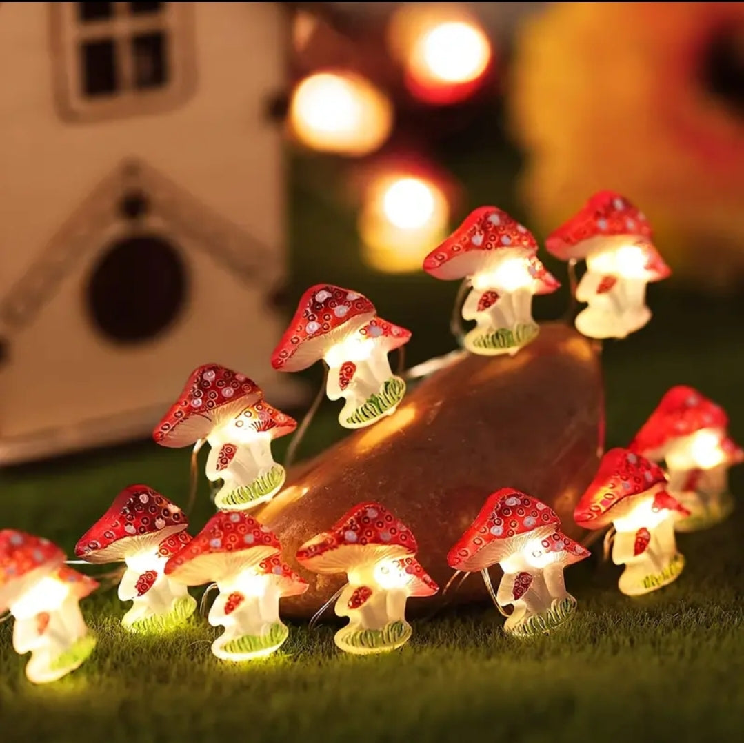 Mushroom Fairy Light Set