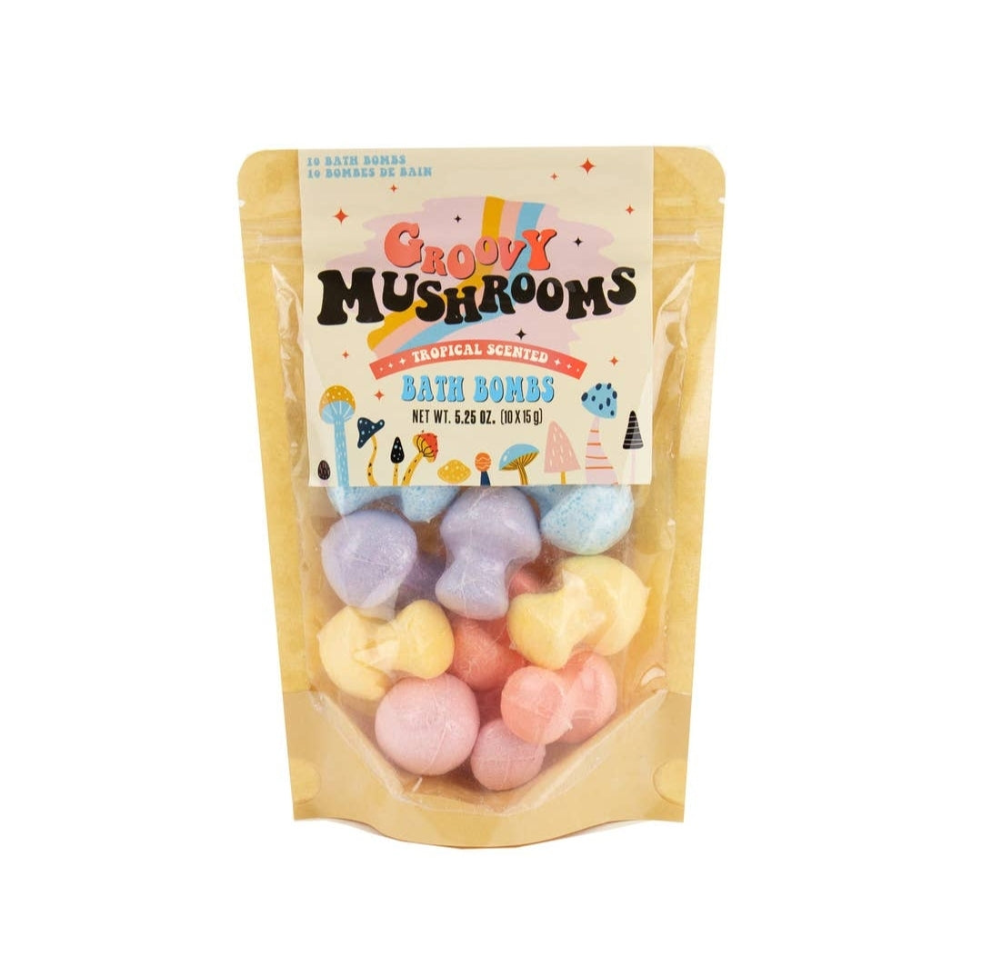 Groovy Mushroom Bath Bombs ( set of 10)