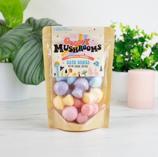 Groovy Mushroom Bath Bombs ( set of 10)