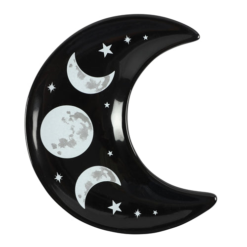 Crescent Triple Moon Trinket Dish / Tray