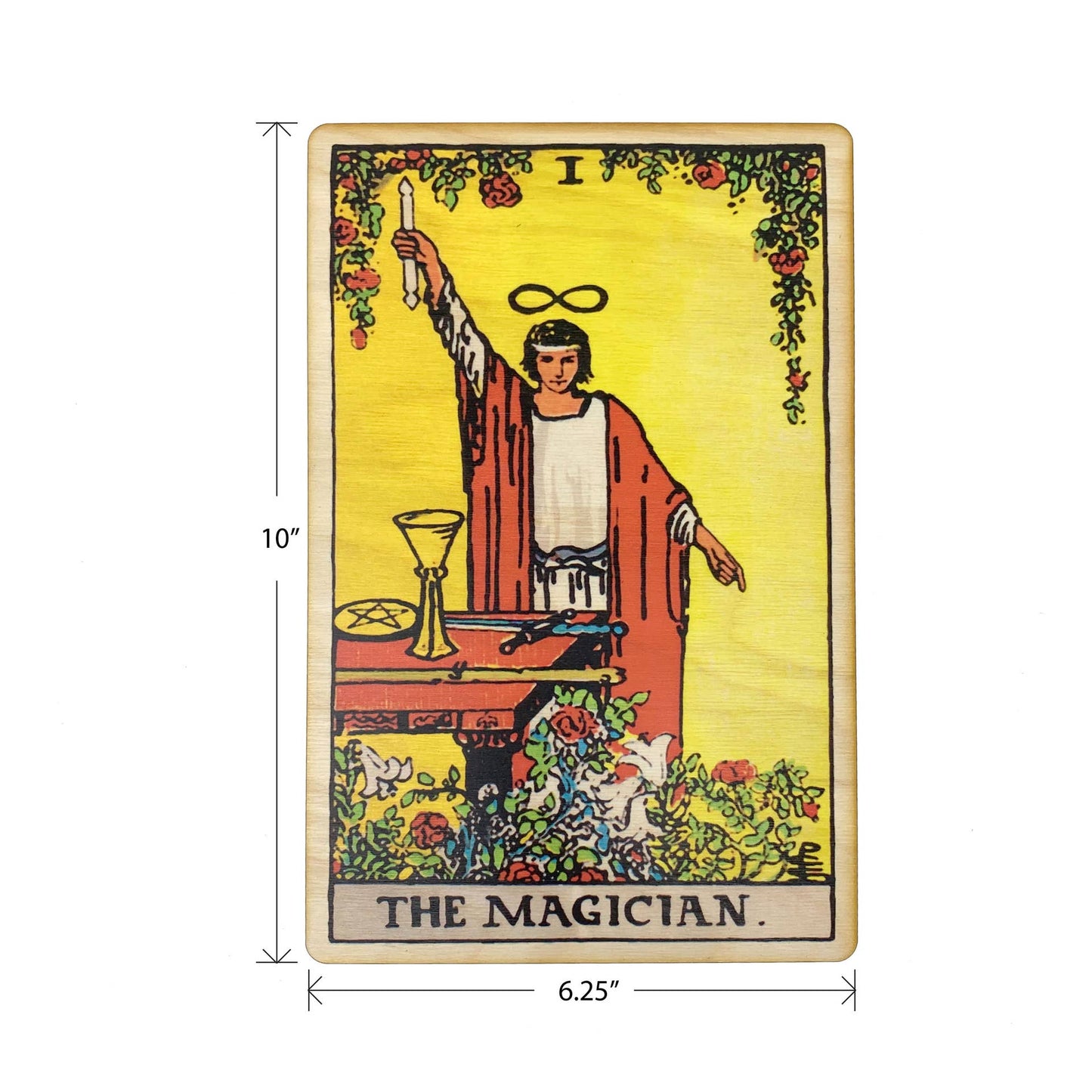 The Magician Full Color Wood Wall Art