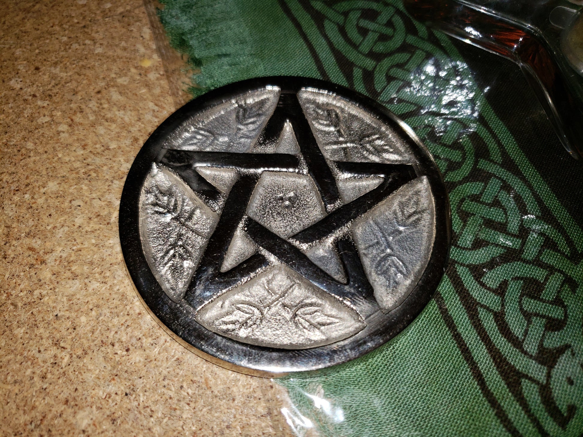 Aluminum Altar Pentagram Tile - Tree Of Life Shoppe