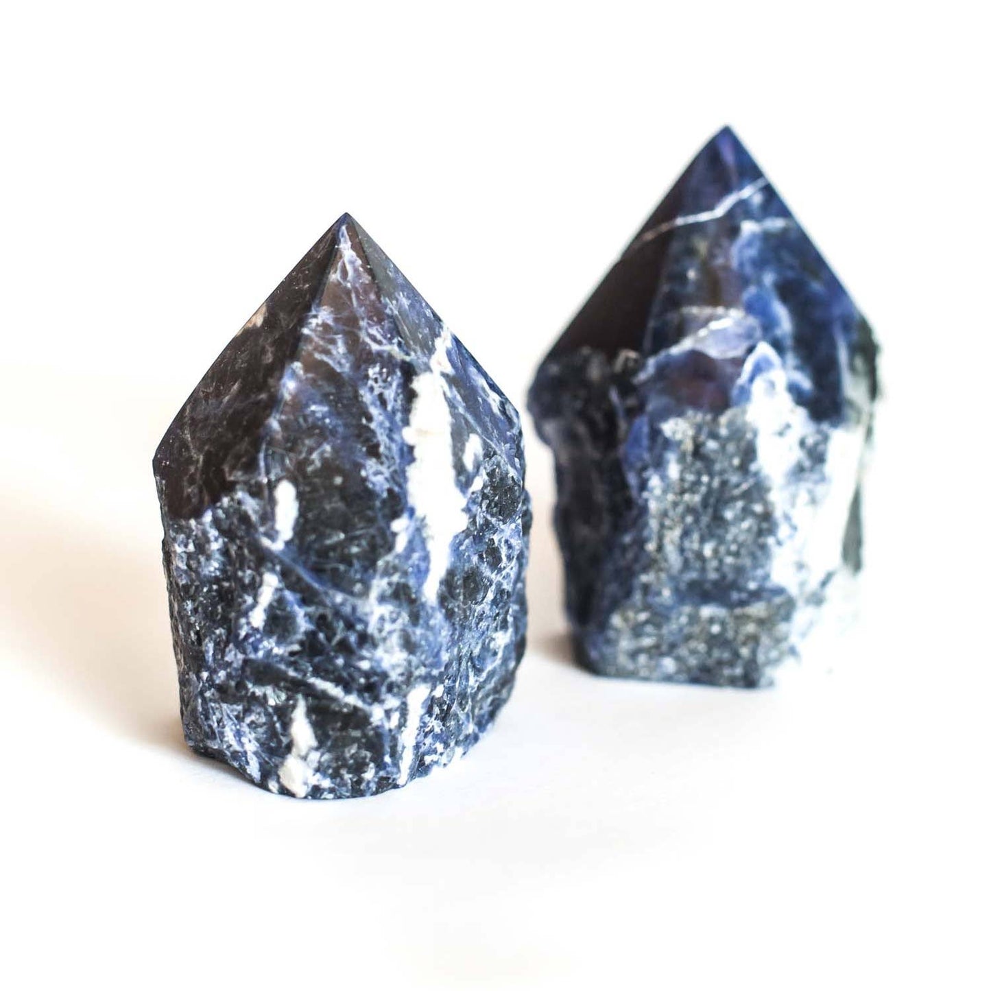 Sodalite Point Raw Base Cut