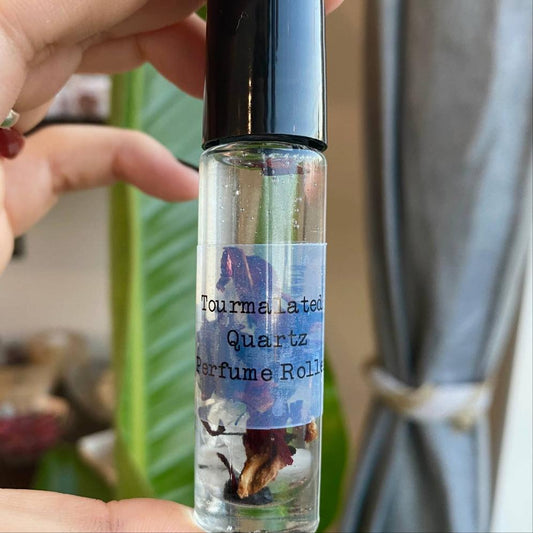 Tourmalated Quartz Crystal Perfume Roller