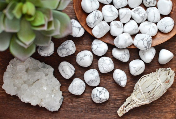 Howlite, White - Tumbled - Tree Of Life Shoppe