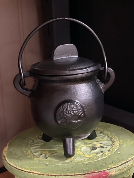 Cast Iron Cauldron Small Tree of Life
