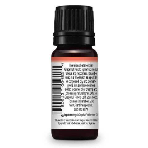 Grapefruit Pink Organic Essential Oil 10ml - Tree Of Life Shoppe