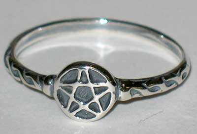 Sterling Silver Pentagram Ring