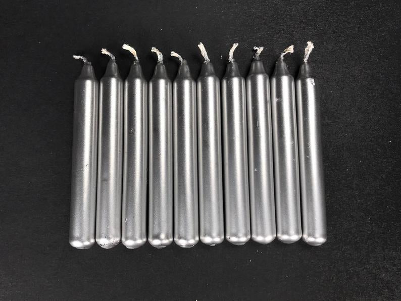 Metallic Chime / Spell / Prayer / Ritual Candles 4 inch