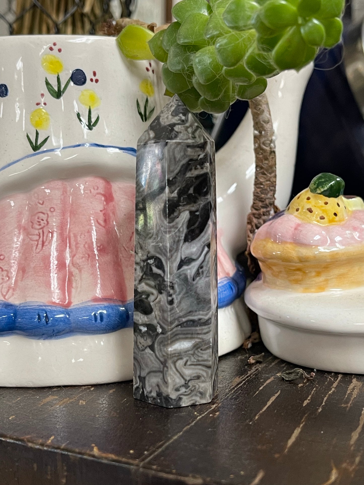 Mapstone Black Jasper Tower Point