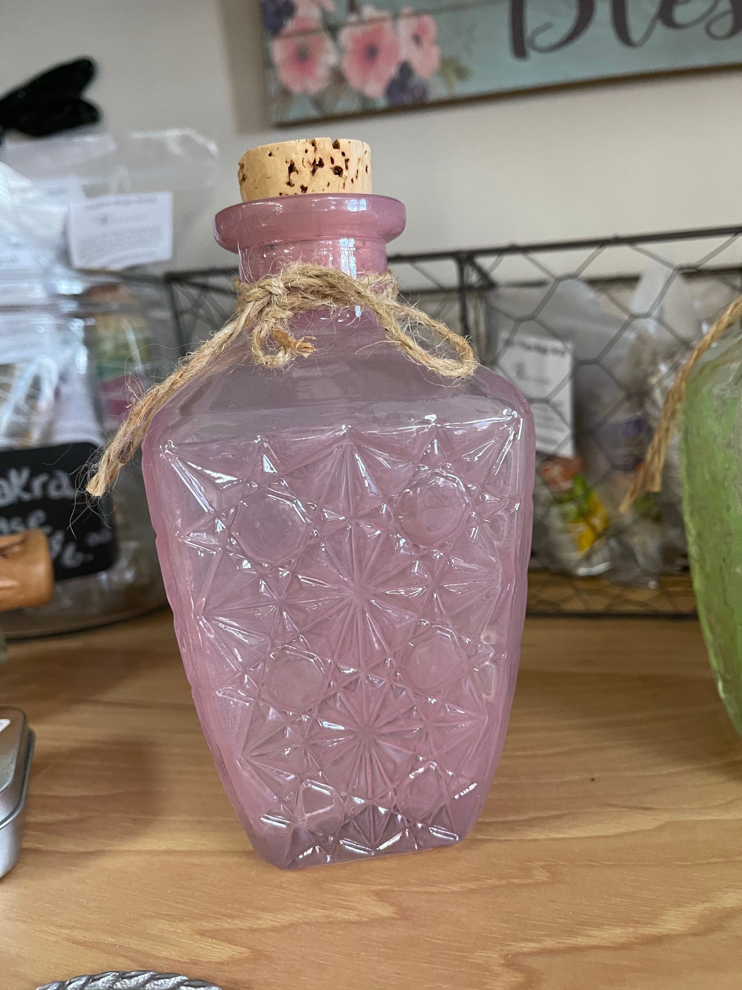 Fancy Crystal Cut Spell Bottles - Various Colors