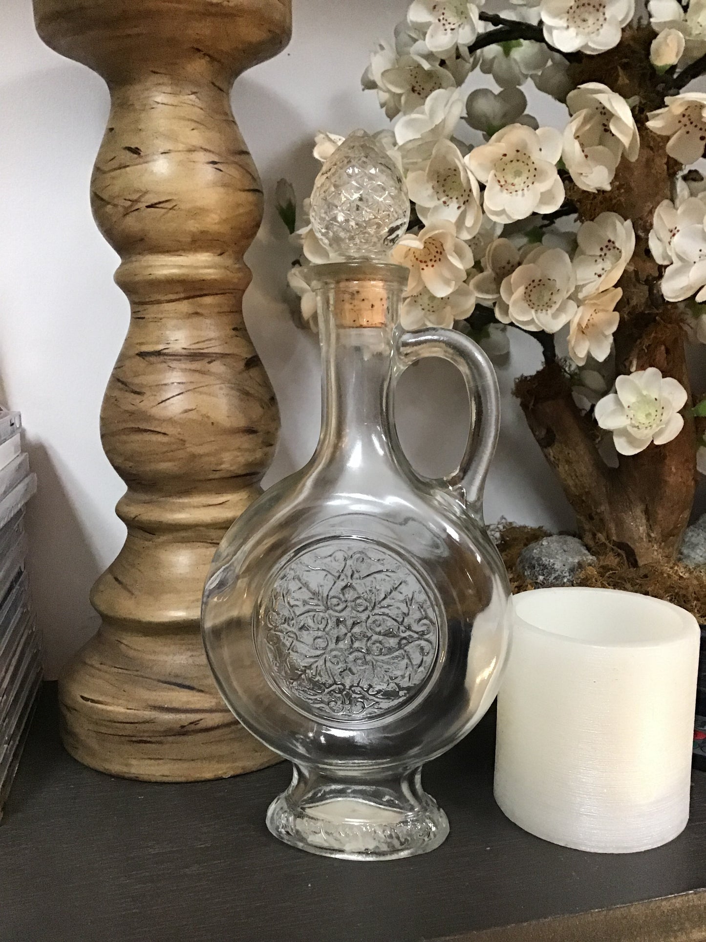 One of a Kind! 1970s Avon Clear Glass Bottle - Tree Of Life Shoppe