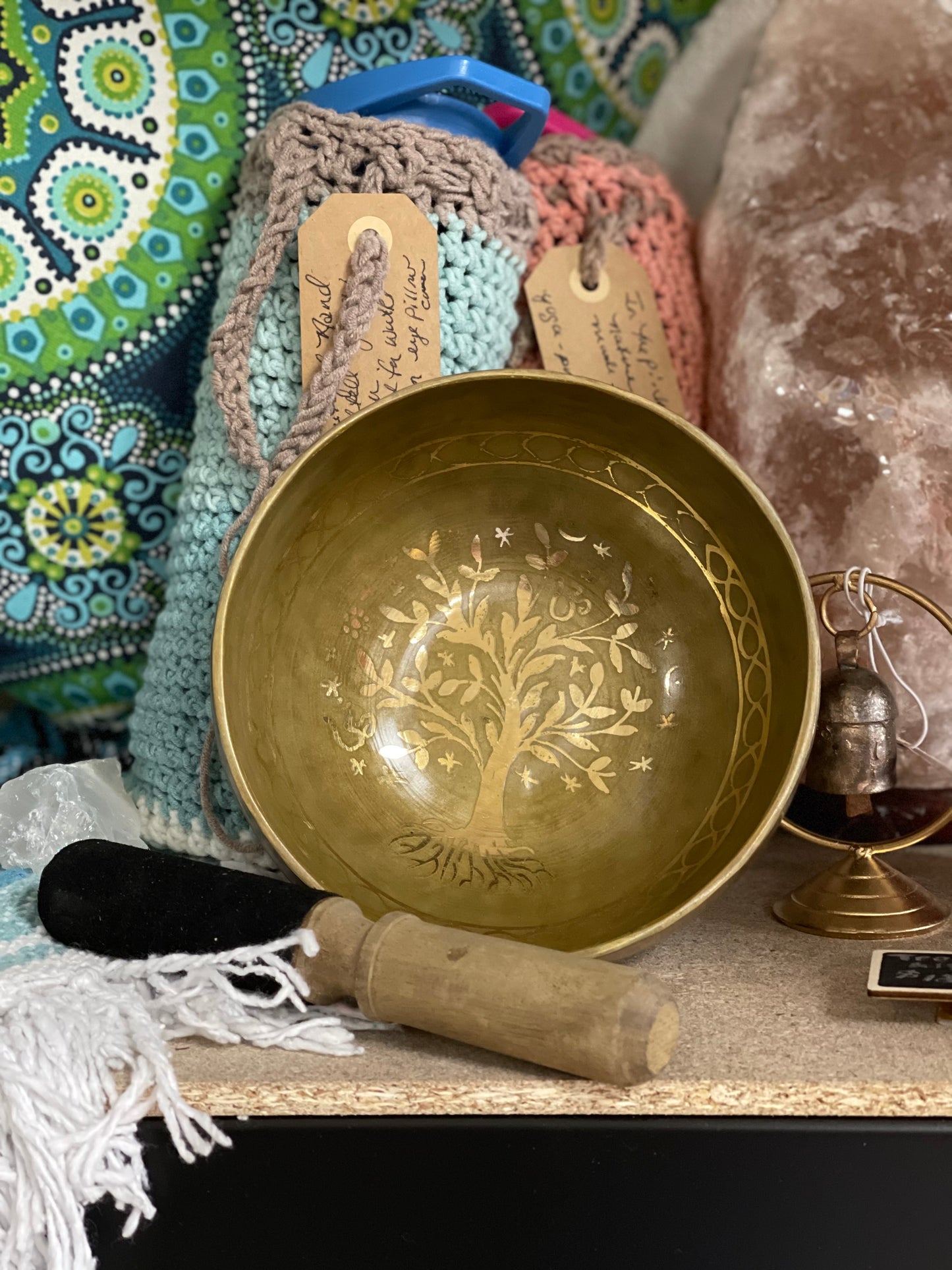 Hammered Singing Bowl Tree Of Life 6"
