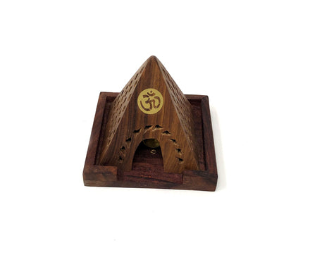 Vrinda Pyramid Wooden Back Flow Cone Burner