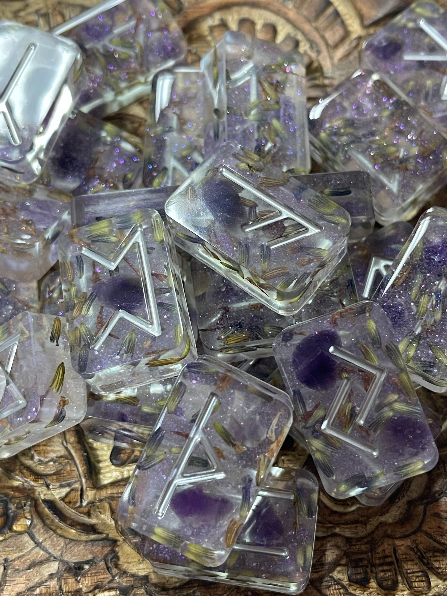 Handcrafted Resin Runes