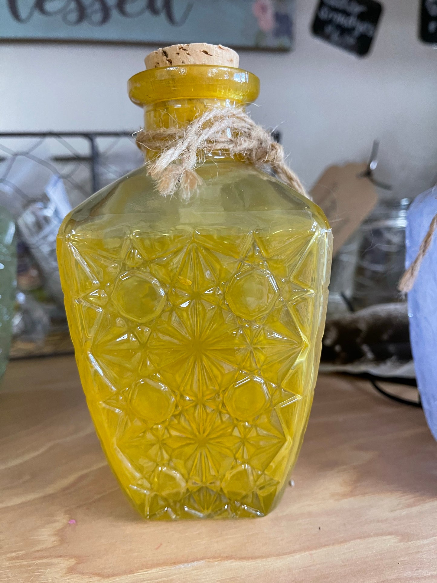 Fancy Crystal Cut Spell Bottles - Various Colors