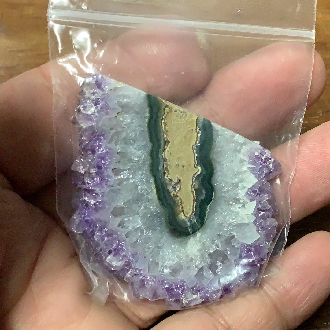Amethyst Stalactite Slice - 03