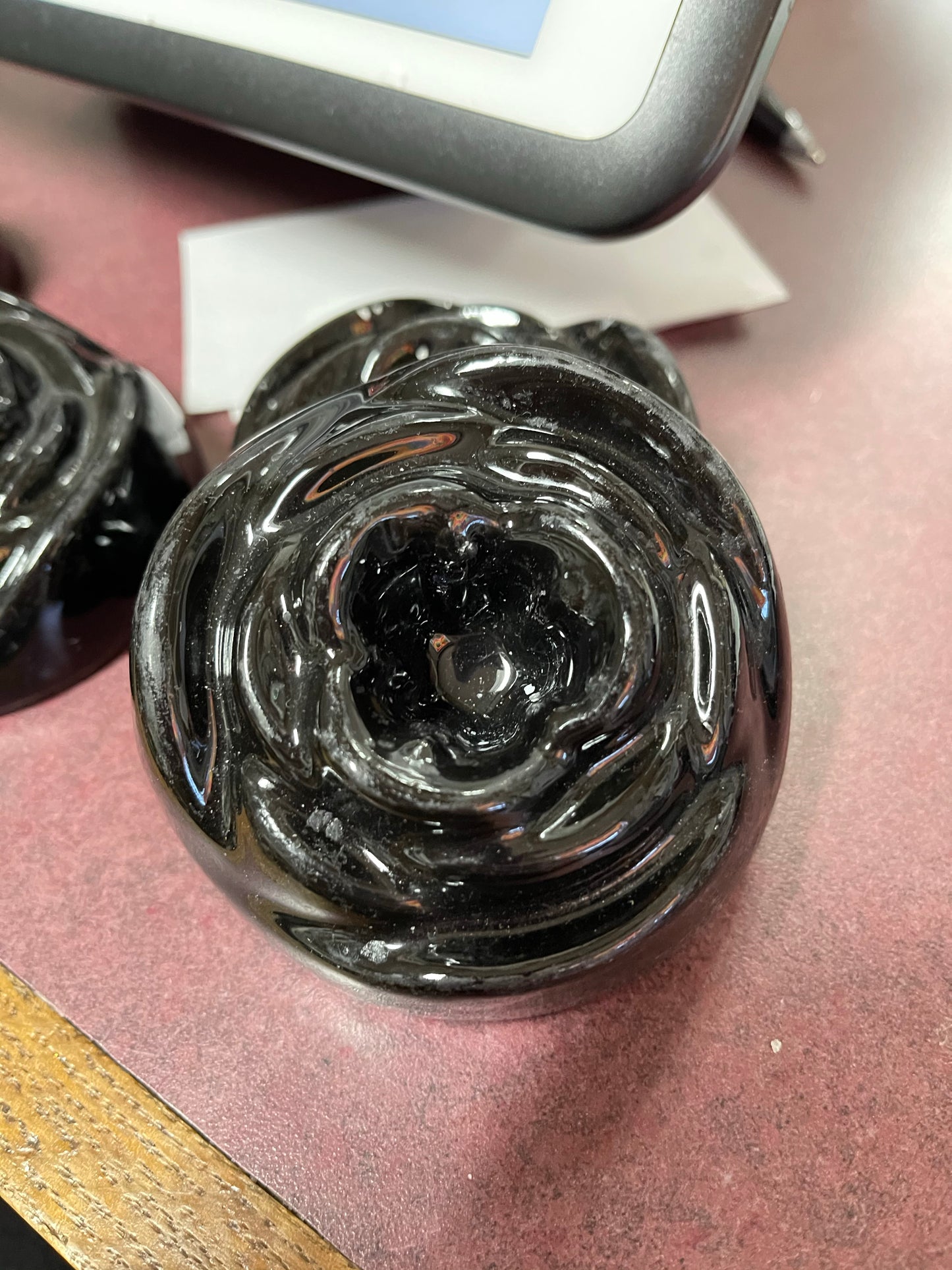 Black Rose Candle Holder