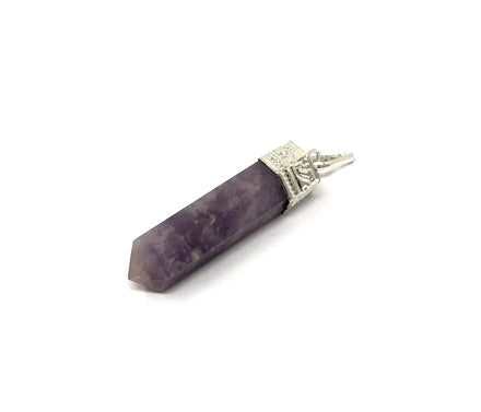 Single Point Gemstone Pencil Pendants - Various