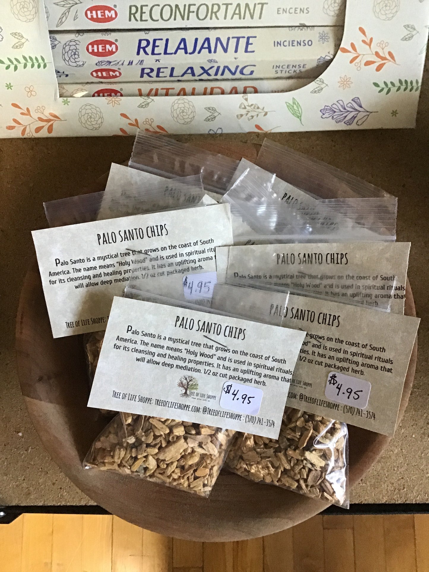 Palo Santo Chips 1/2 oz - Tree Of Life Shoppe