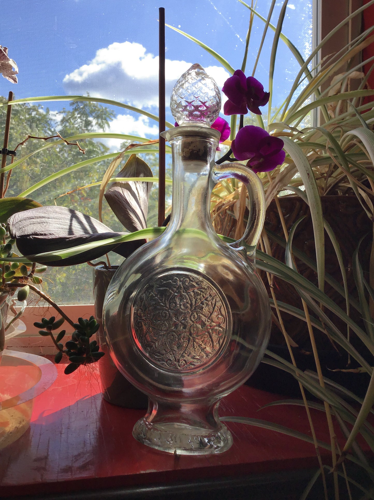 One of a Kind! 1970s Avon Clear Glass Bottle - Tree Of Life Shoppe