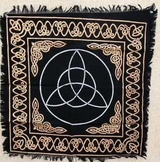 Gold Triquetra Altar Cloth - Tree Of Life Shoppe