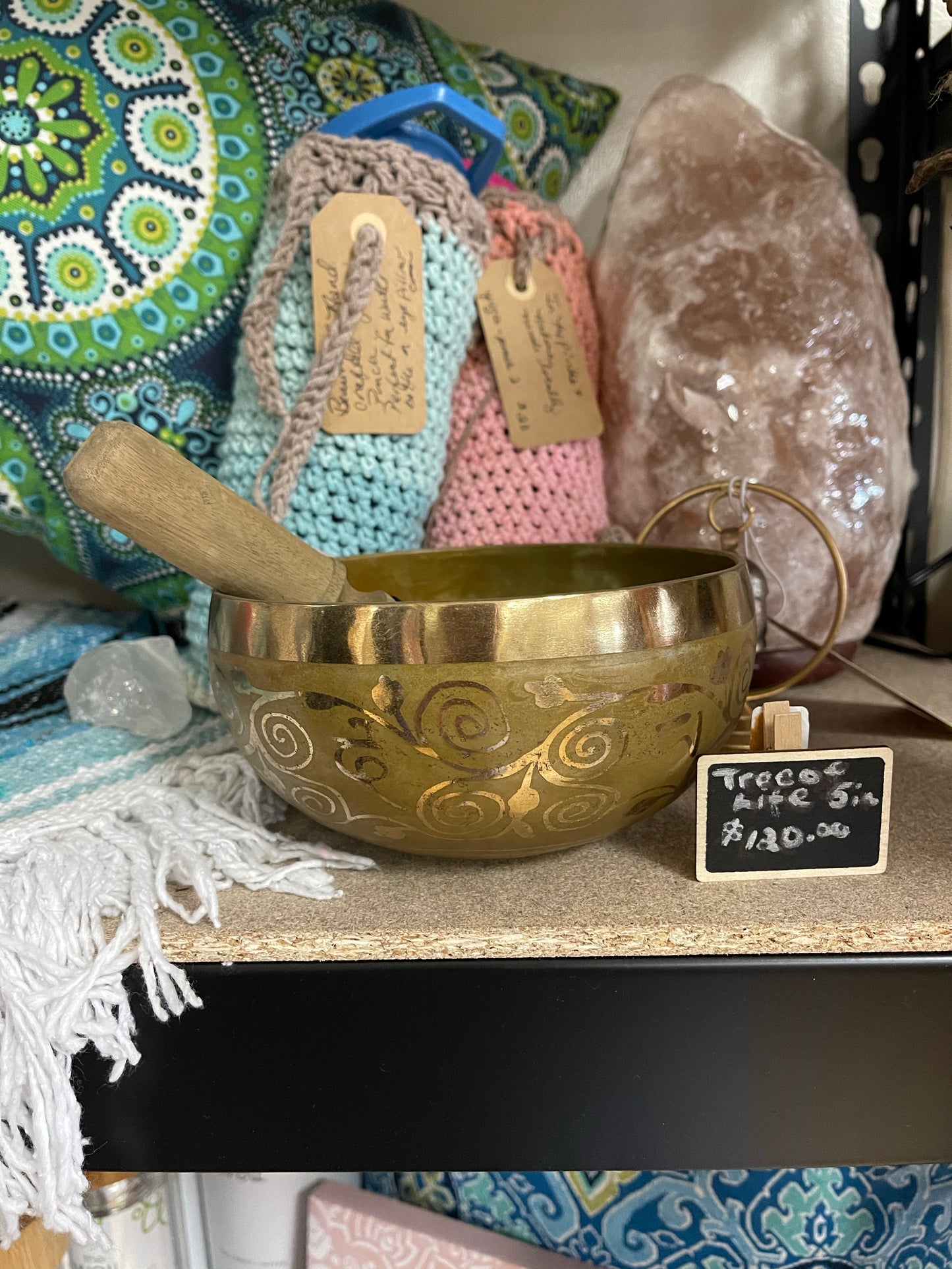 Hammered Singing Bowl Tree Of Life 6"