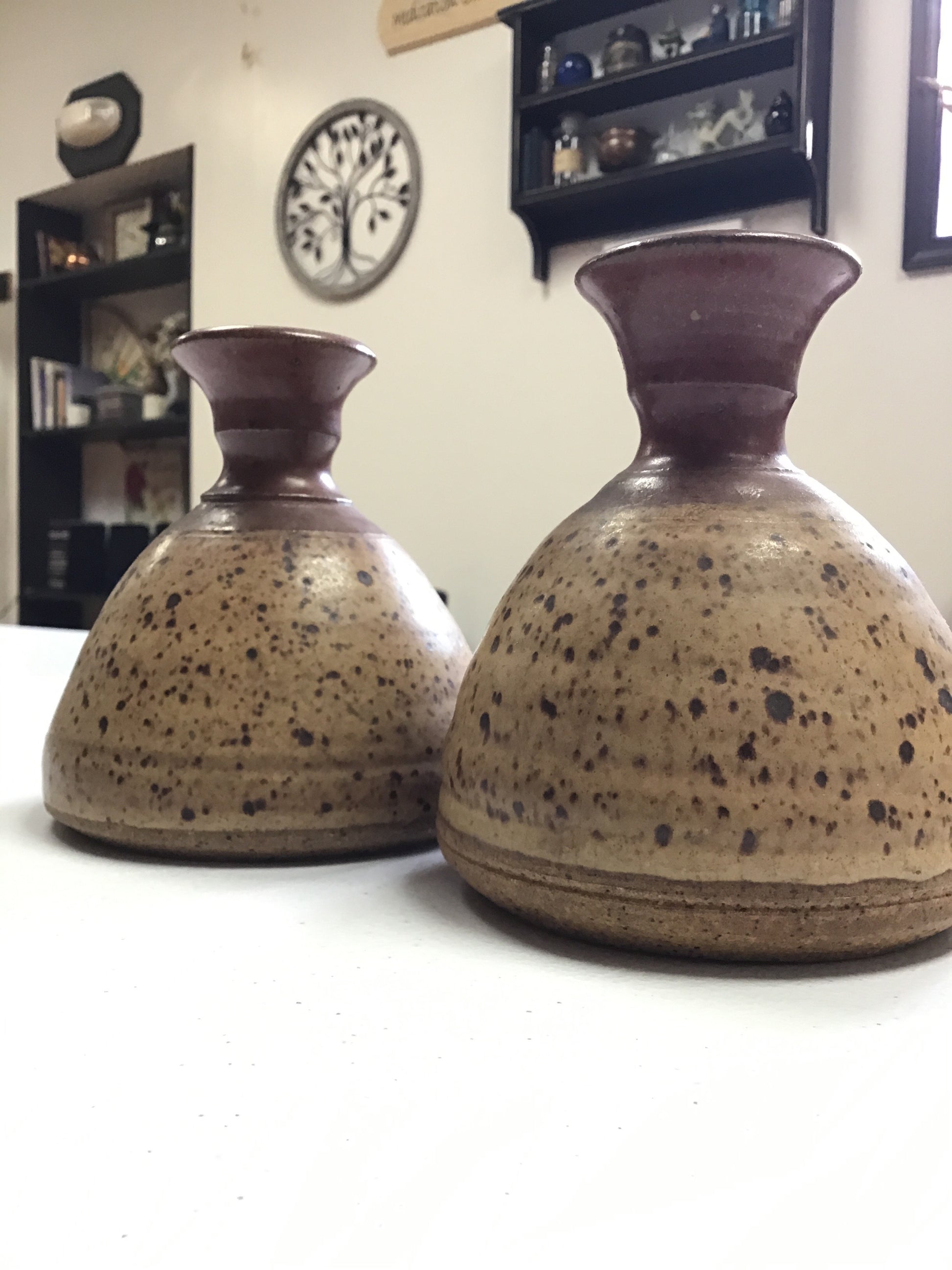 Handmade Primitive Clay Witch Jar with Clay Stopper - Tree Of Life Shoppe