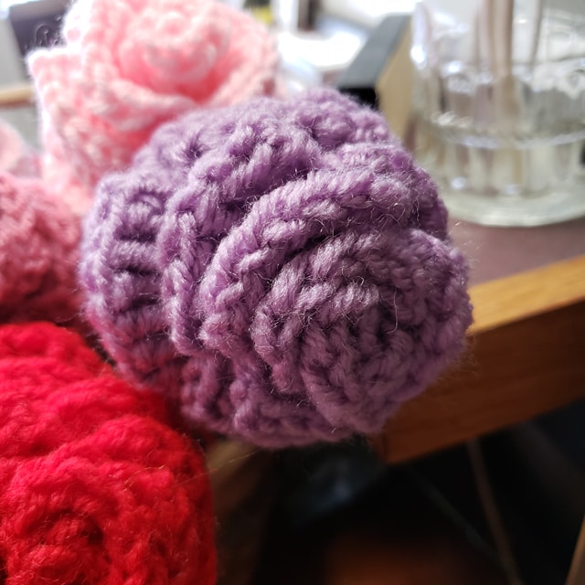 Hand Crafted Crochet Roses and Pen Roses - Made Locally - Tree Of Life Shoppe