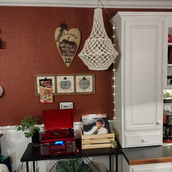 Large Macorame Pendant White - Opalhouse designed with Jungalow