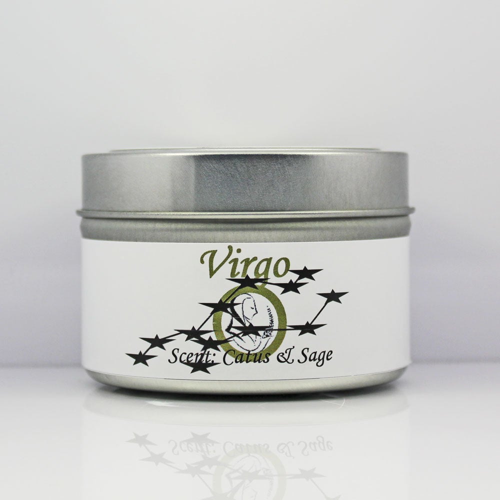 Virgo Astrological Candle Tin 4 oz.