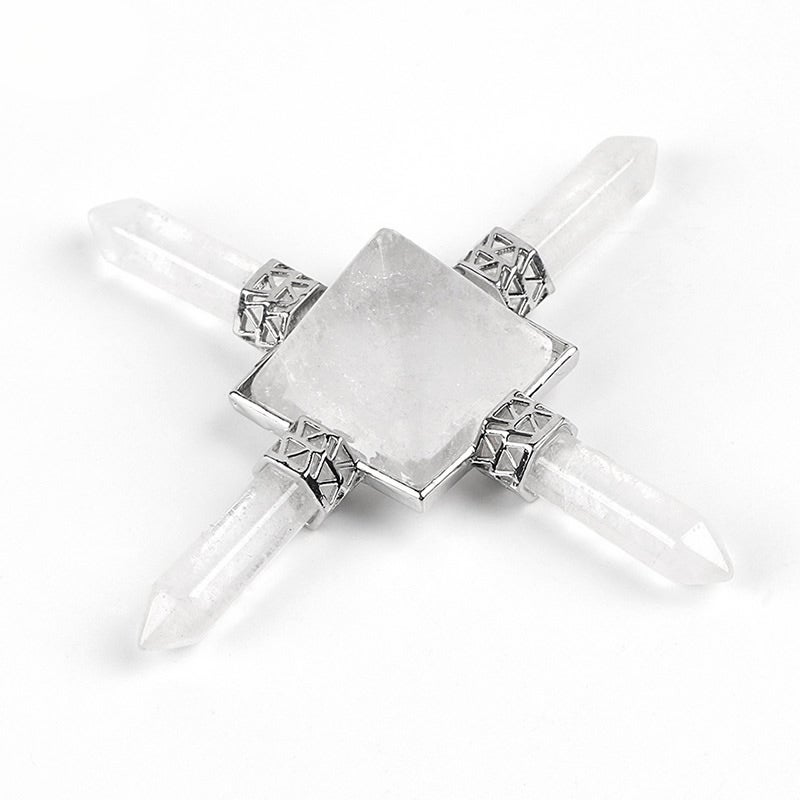 Generator - Clear Quartz Pyramid with Clear Quartz Points
