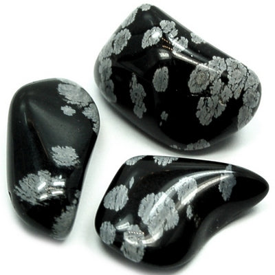 Obsidian, Snowflake - Tumbled - Tree Of Life Shoppe