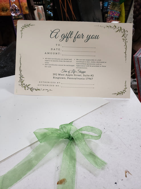 Gift Certificates &amp; Gift Cards
