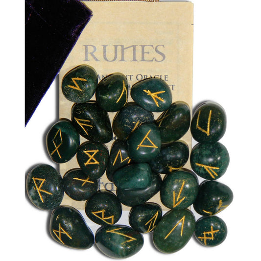 Bloodstone Gemstone Runes - Starlinks Gifts