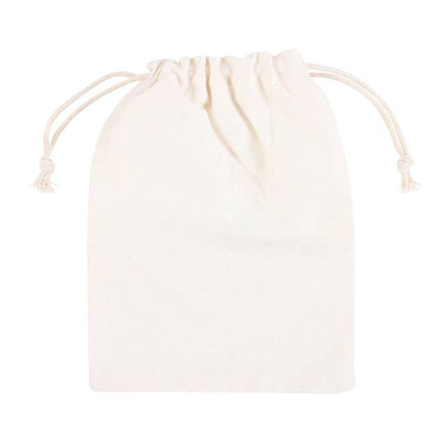 Cotton Crystal Drawstring Bag