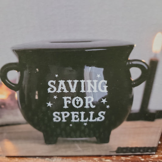 Cauldron Money Box - Bank " Saving for Spells "