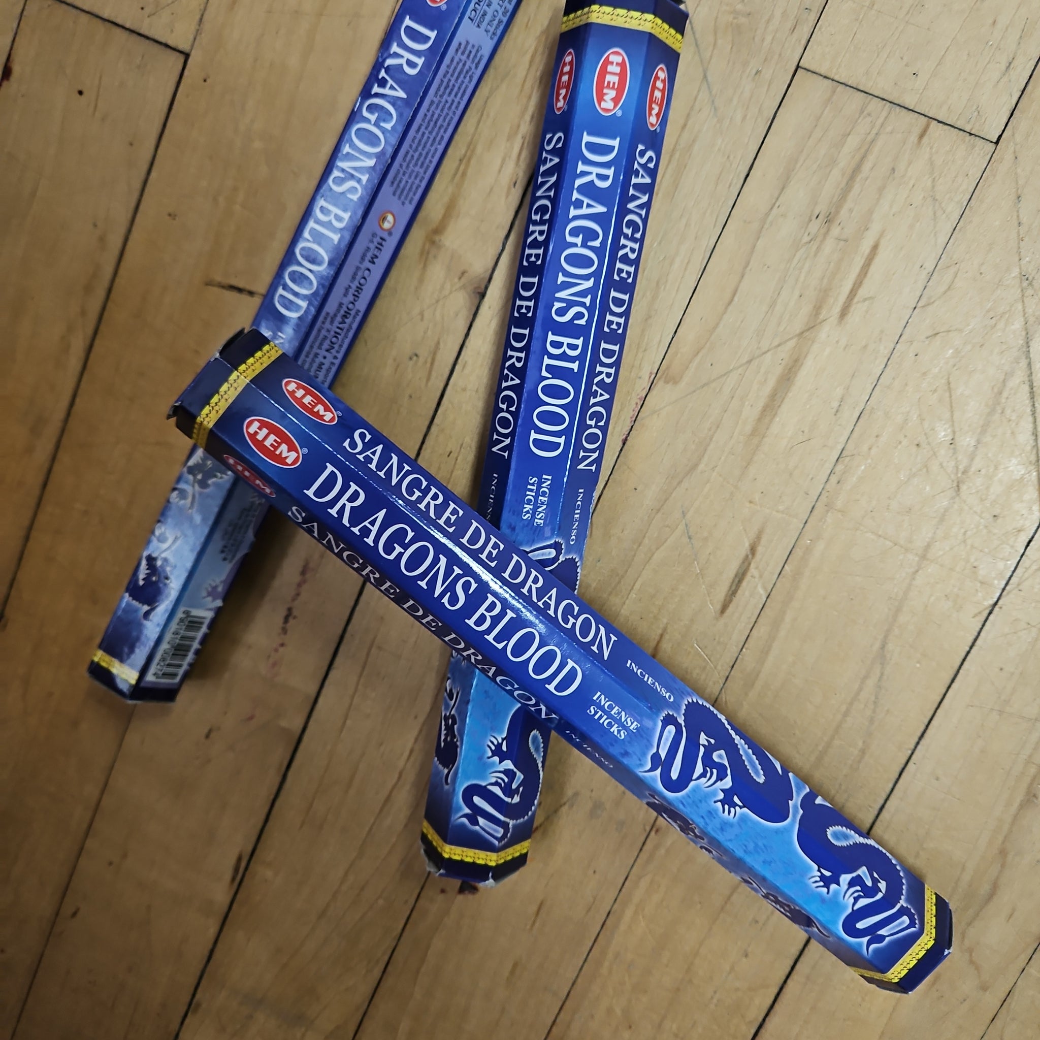 HEM Blue Dragons Blood Incense 20 Pack (Dragones Azules de Sangre)