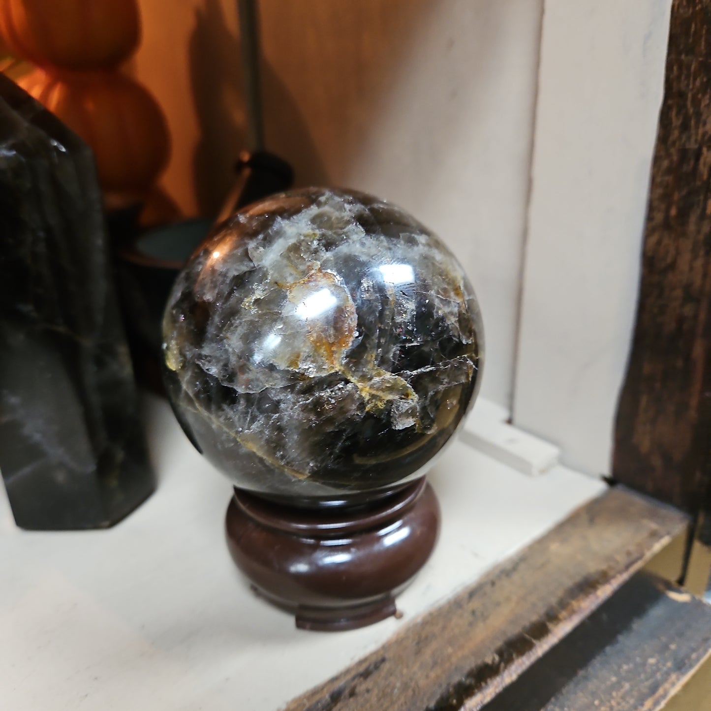 Smokey Quartz Sphere 4 1/2”