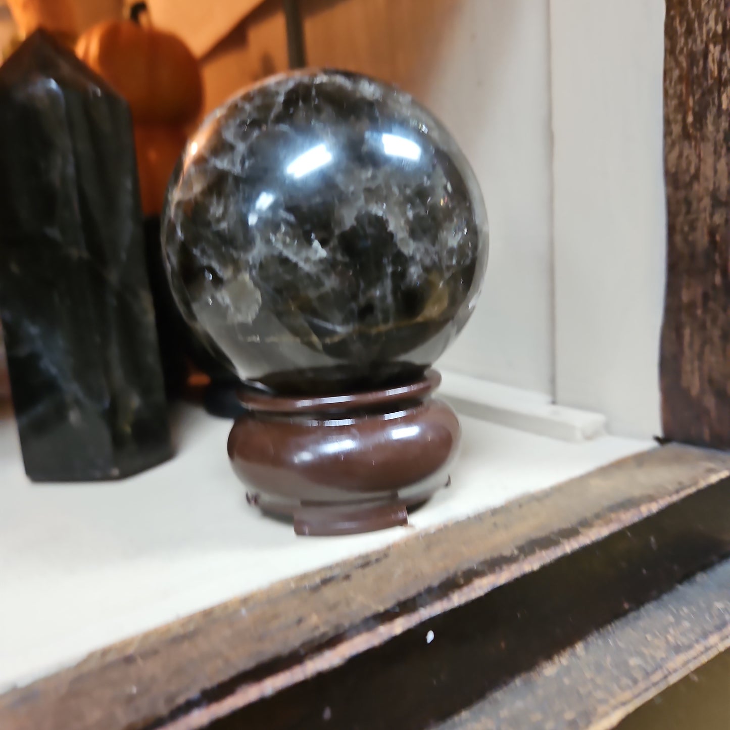 Smokey Quartz Sphere 4 1/2”