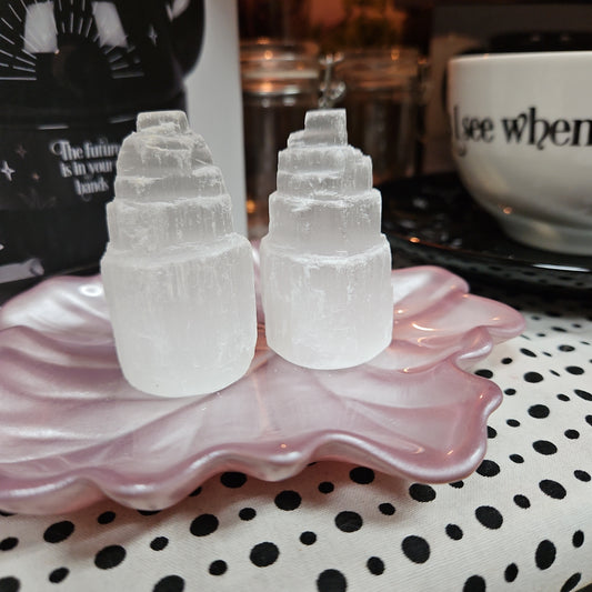 Selenite Mini Mountain Tower 2 to 2 1/2