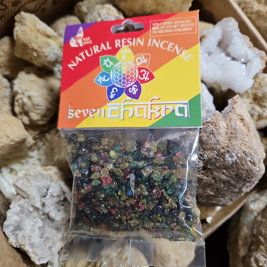 Natural Resin Incense - Seven Chakra