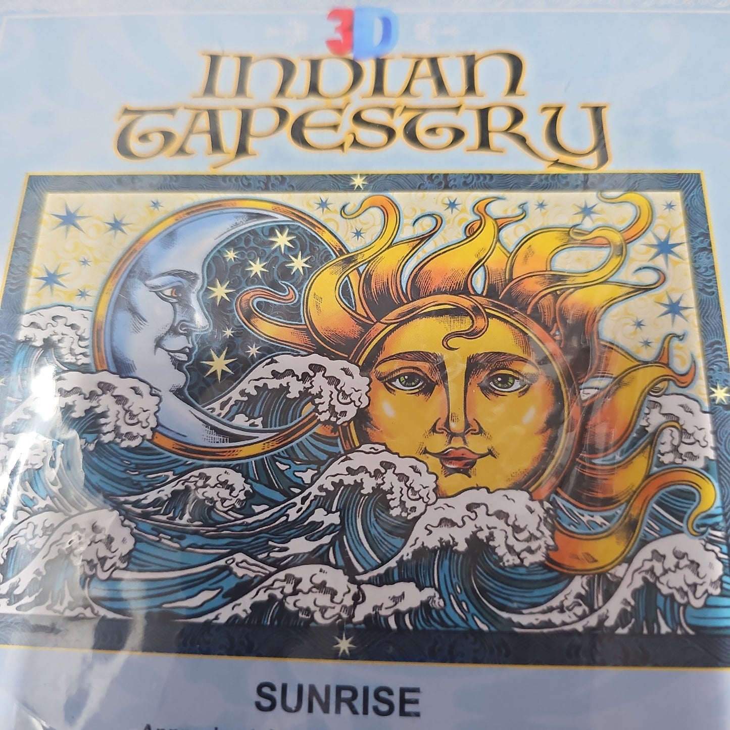 3D Sun and Moon Indian Tapesty - Sunrisw 60"-90"