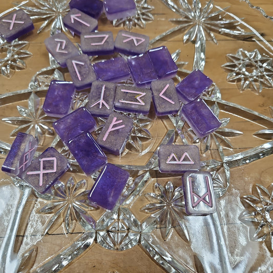 Hand Crafted Resin Runes