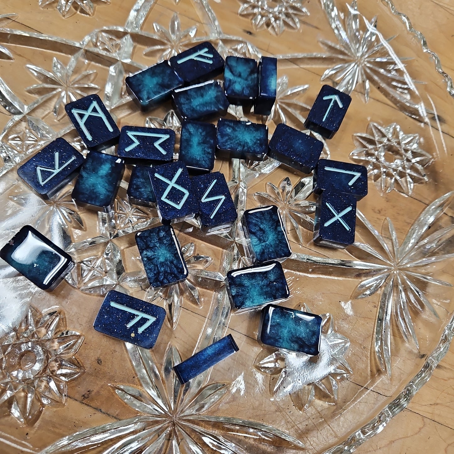 Hand Crafted Resin Runes